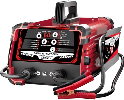 12V/24V Car Battery Charger Maintainer, Max 60A Fast Charging