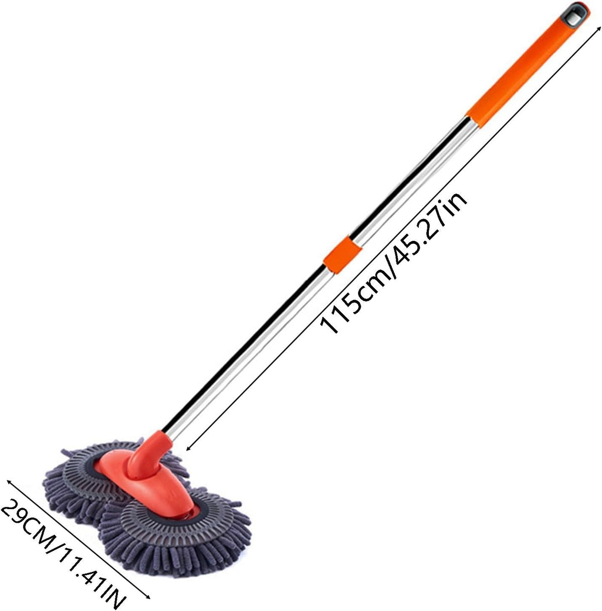 Retractable Car Wash Brush with Long Handle, Rotatable Long Handle Car Cleaning Kit, Brush Duster Scratch Free Cleaning Tool, Car Windshield Window Cleaning Kit, Microfiber Car Duster Dry Towels (1)