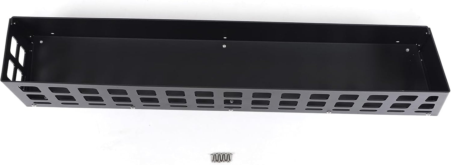 Aluminum Rear Trunk Organizer Compatible with 2024 2025 2026 Hummer EV Accessories Trunk Storage Cargo Management System Rack Modular Storage Box Basket (Right Side-Black)