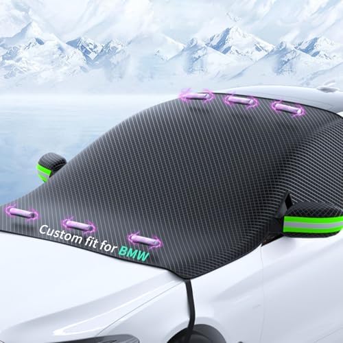 Custom fit for for BMW Windshield Snow Covers, 8 Layers WAaterproof Windproof Protection, UV, Winter Magnetic Windshield Frost Cover, for BMW Accessories (for BMW Z4)