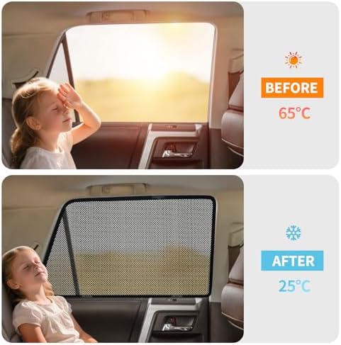 Specific Side Window Sun Shades, Vehicle Interior Shade Car Curtains for Special Car (Model Y (2020-2025 NOT Juniper), Front+Rear side-4pcs)