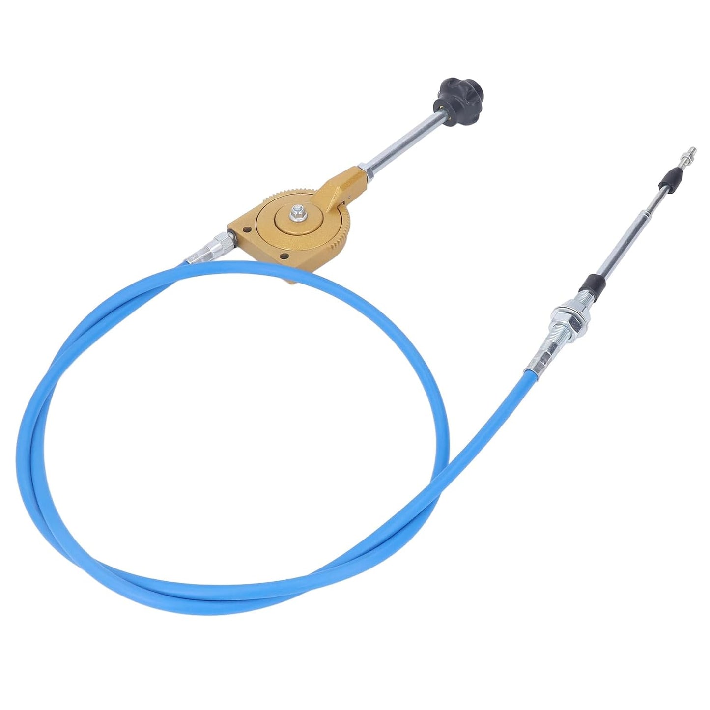 2m Throttle Cable PU Stainless Steel Weather Manual Accelerator Cable for Excavator Mixer, Quick Response PU Sheath Throttle Controller Motor Cable Powersports Levers