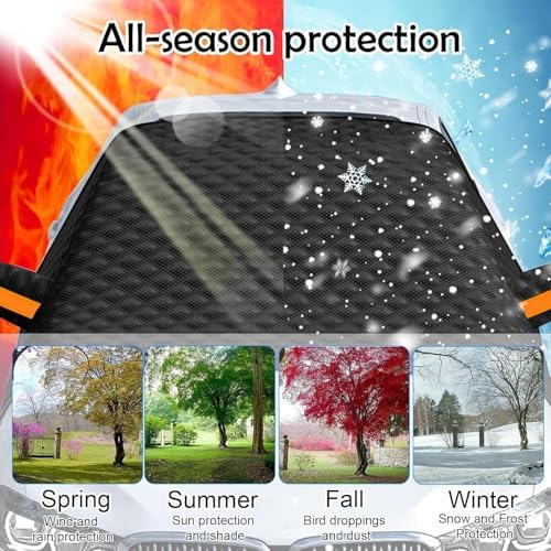 Car Windshield Snow Cover for Chevrolet Chevy Trailblazer 2021-2024 2025, Frost Ice Windscreen Covers, Car Frost Protector for Ice & Sleet, Embedded Magnets