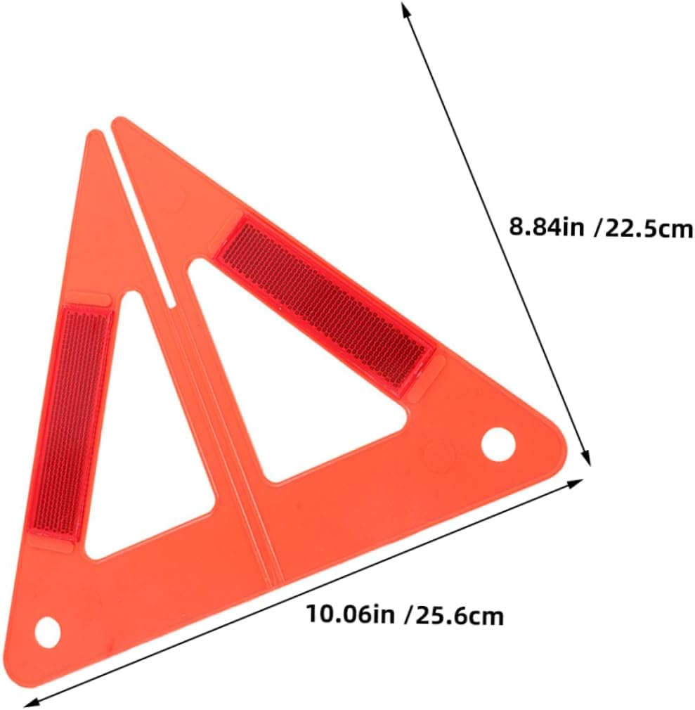 5pcs Reflective Road Safety Triangle Warning Signs for Vehicles