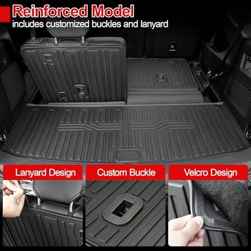Cargo Mat for 2020-2025 2026 Ford Explorer Accessories All Weather Trunk Liner Replacement for 2025 2026 Ford Explorer ST Accessories 2024 2023 2022 2021