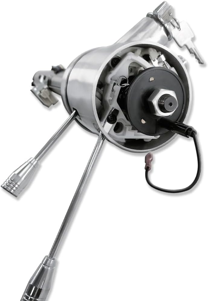 GM 28" Floor Shift Tilt Manual Steering Column Stainless Steel w/Key