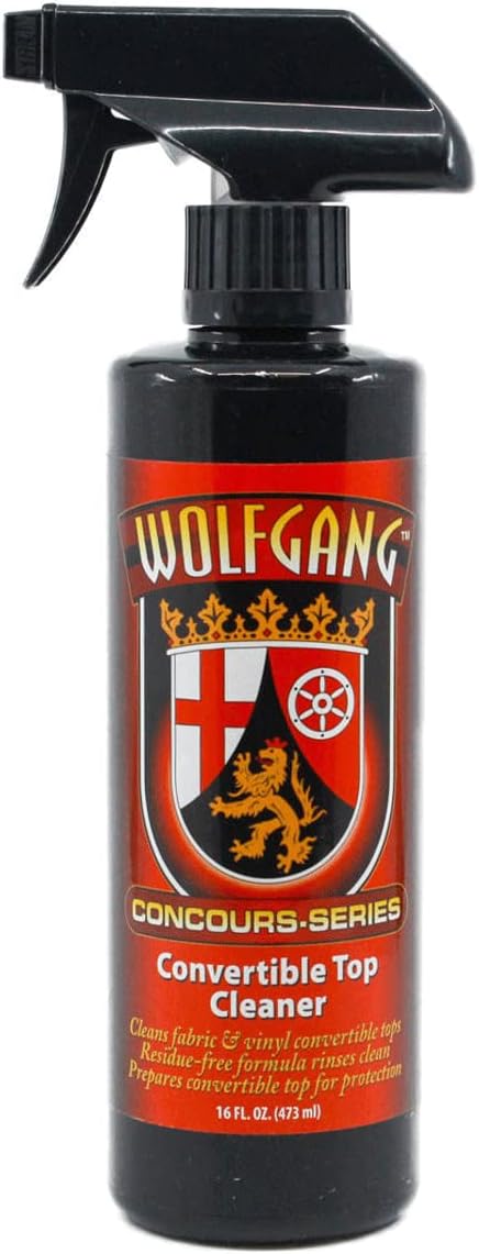 WOLFGANG CONCOURS SERIES Convertible Top Cleaner | Spray-On Cleaner for Fabric &amp; Vinyl Tops | Prepares Surfaces for Treatment | WG-2650 | 16 oz