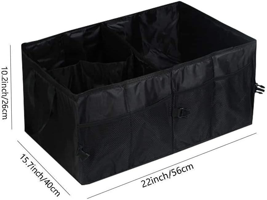 Premium Collapsible Car Trunk Organizer | Durable Multi-Section Vehicle Storage
