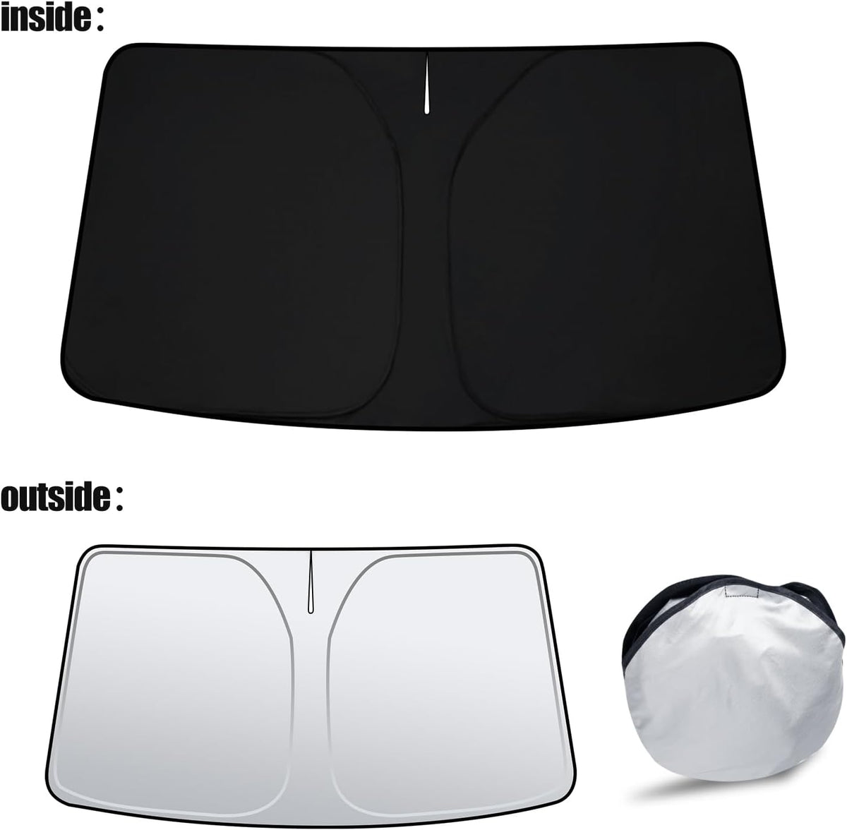 D-Lumina Front Winshield Sun Shade Protector for 2017-2023 GMC Acadia