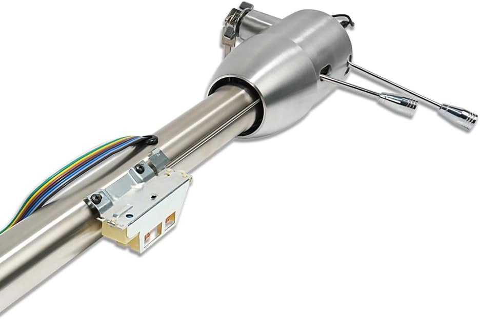32" Natural Manual Steering Column with Key & 9 Holes Adapter