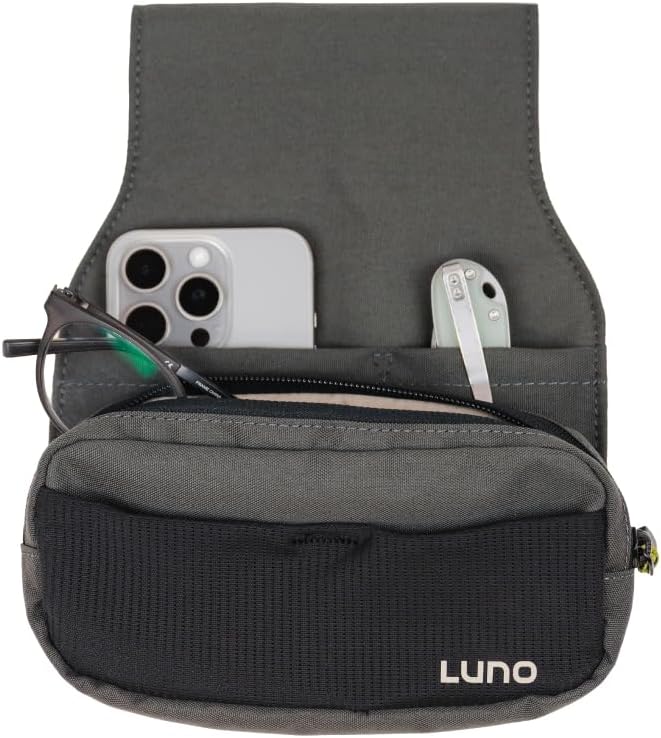 Luno Universal Headrest Organizer – Car Headrest Storage for Car with 5 Pockets, Removable MOLLE Pouch & Customizable Storage | Fits All Vehicles for Camping, Overlanding & Everyday Gear Access