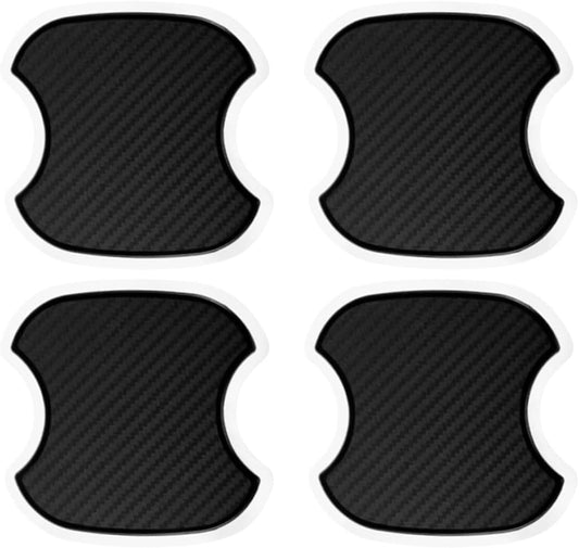 smilfuy 4PCS TPU Carbon Fiber Car Door Handle Cup Scratch Protector, Medium