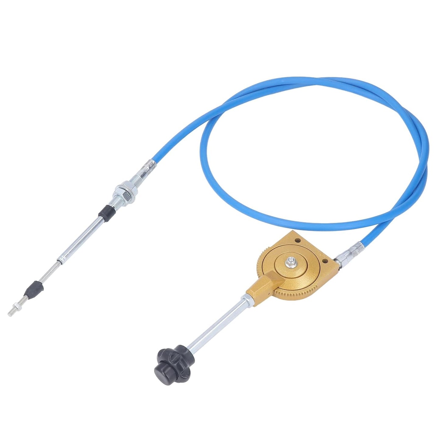 2m Throttle Cable PU Stainless Steel Weather Manual Accelerator Cable for Excavator Mixer, Quick Response PU Sheath Throttle Controller Motor Cable Powersports Levers