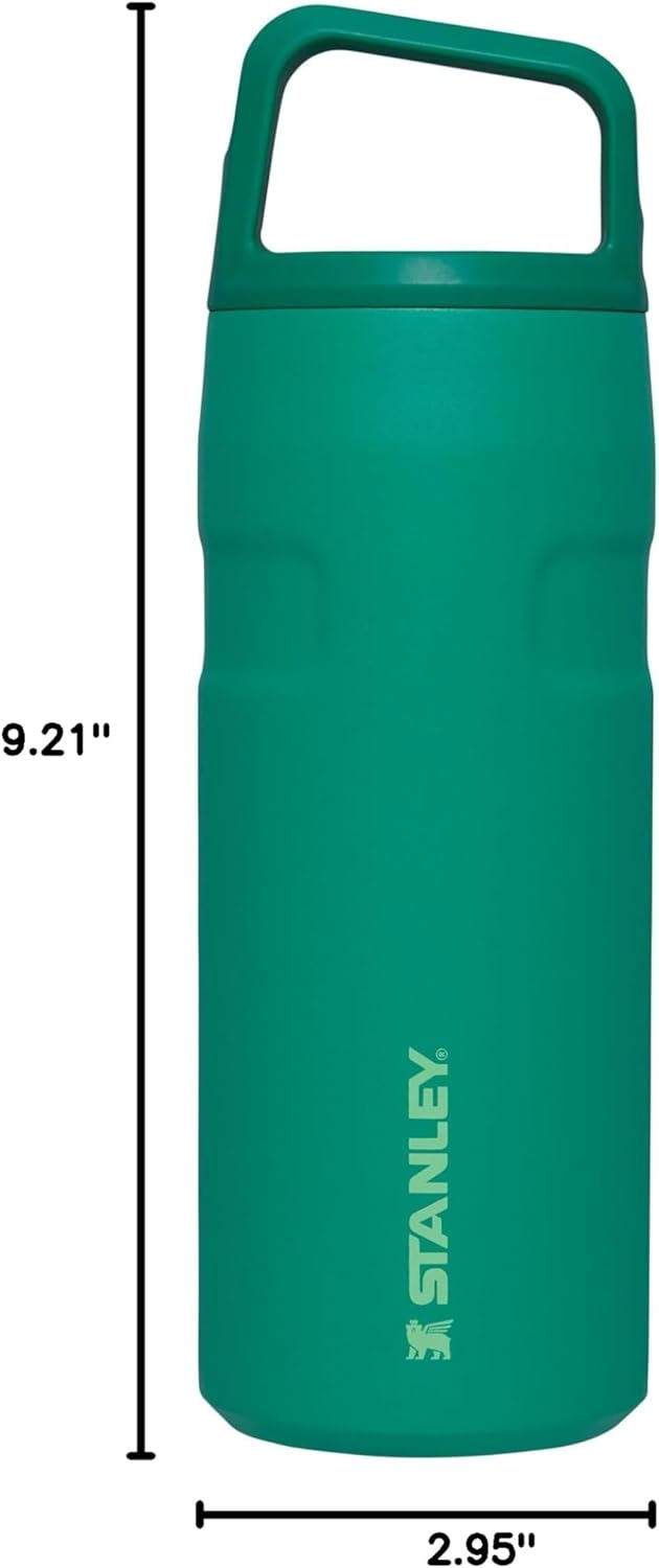 Stanley IceFlow Cap and Carry Water Bottle | Wide Mouth Twist Lid | Lightweight & Leakproof for Travel & Sports | Insulated Stainless Steel | BPA-Free