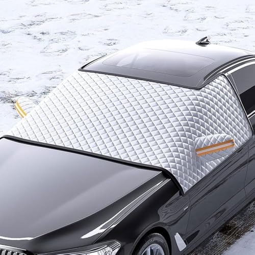 Car Windshield Cover for Mini Cooper 3 Door 2014-2018 2019 2020 2021 2022 2023 2024 Foldable Car Windscreen Cover All Weather Front Window Cover Snow Ice Frost UV Protection