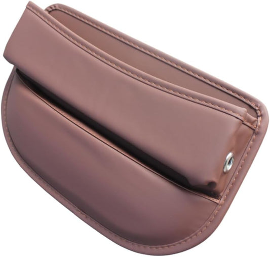 Seat Gap Organizer Car Seat Console Organizer Front Seat Side Storage Bag Center Console Side Pocket Car Seat Crevice Storage Seat Gap Filler Between Seat Storage Pouch(Brown)