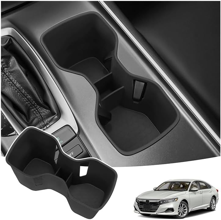 Center Console Cup Holder Insert for 2018-2022 Honda Accord Accessories Replace Accord Cup Holder Non-Slip Silicone