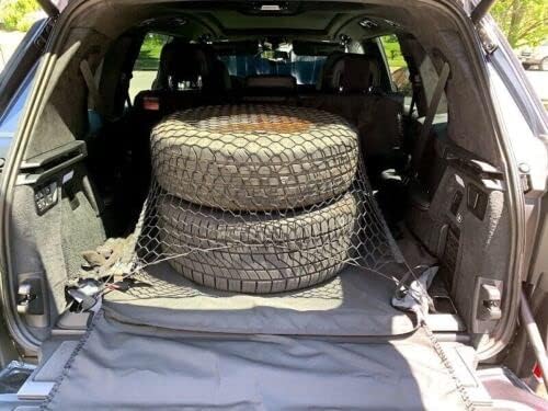 Rear Trunk Organizer Cargo Net for BMW X7 2019-2025 – Floor Style Cargo Net for SUV – Premium Mesh Elastic Car Trunk Organizer Vehicle Carrier Storage – Compatible with X7