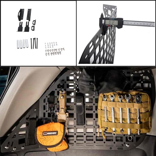 Rear Window Molle Panel Interior Cargo Rack for 2010-2024 Toyota 4Runner | Stainless Steel Material,Modular Storage Panel System,Fits 5th Generation 4Runner,No Drilling Required