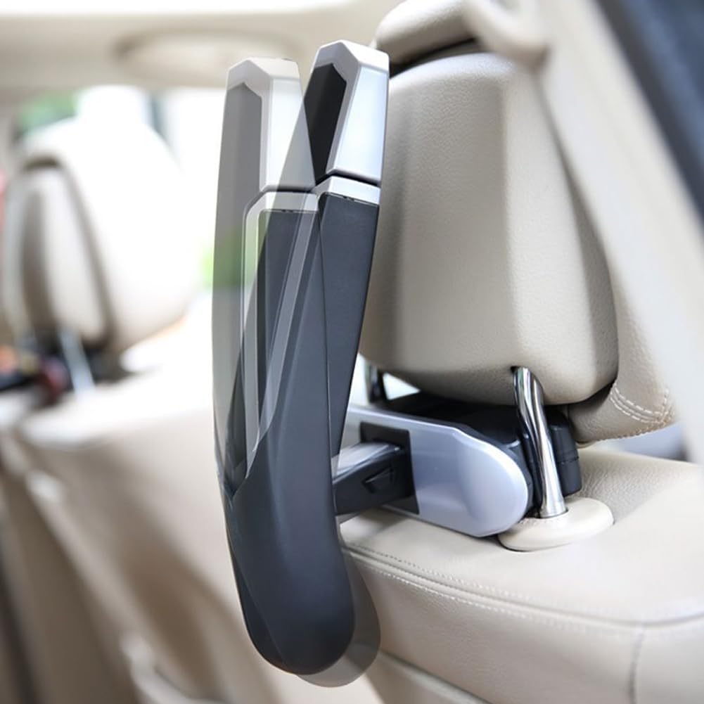 Car Coat Hanger,Car Seat Hooks,fits Car Headrest Poles Between 3.9-5.9inch