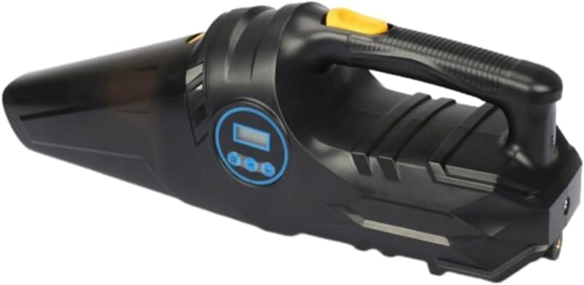 Car Vacuum Cleaner - Portable, High-Power, Handheld Vacuum Cleaner, Tire Inflator Pump with 3 Attachments, 16.5-Foot Power Cord - 12V, Car Interior Cleaning and Inflator Accessory Kit - Black