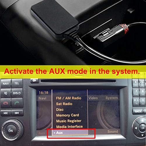 Bluetooth Adapter Car Kit for Mercedes Benz W212 S212 C207, Wireless Bluetooth 5.0 AMI Media Music Interface Cable Car Module Audio Receiver for Models with Media Interface