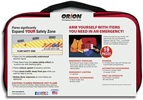 Orion Safety Products 8905 Flare Kit Plus Emergency Kit