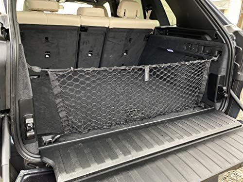 Envelope Style Automotive Elastic Trunk Mesh Cargo Net for BMW X5 Accessories 2020-2025, 2026 - Premium Trunk Organizer and Storage - Luggage Net for SUV - Best Car Organizer for BMW X5