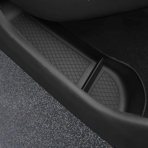 Door Side Storage Box for Tesla Model 3 Highland Accessories 2024 2025 2026 Door Pocket Liners TPE Front & Rear Side Organizer Tray Protector Liner (Model 3 Highland) 4pcs