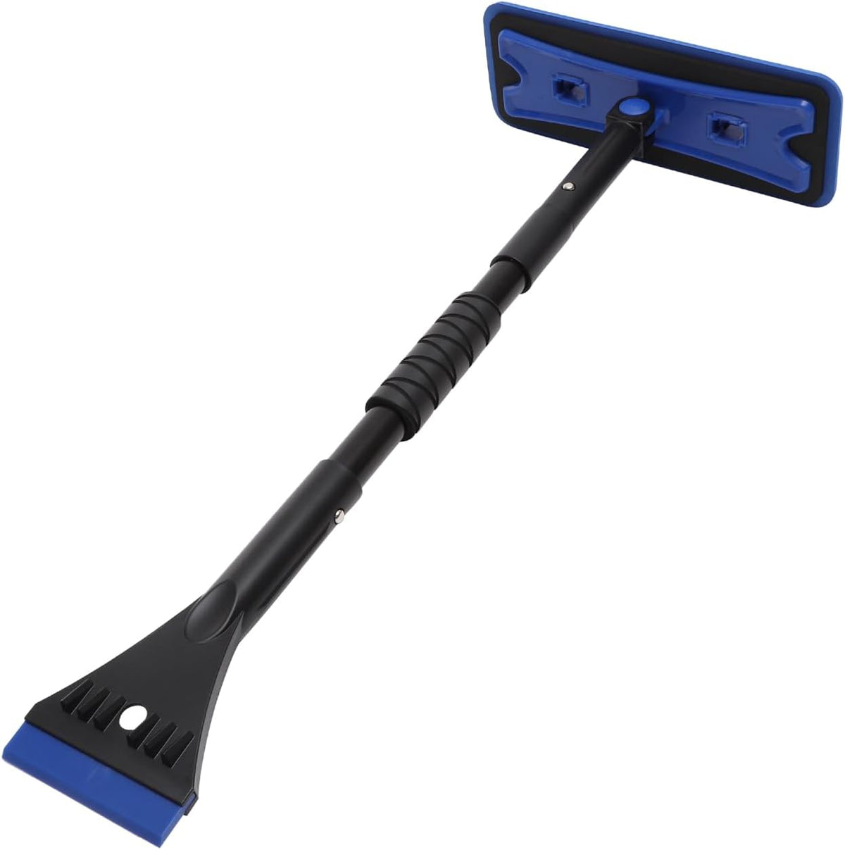 BESPORTBLE Extendable Foam Snow Brush for Car, Detachable EVA Sponge Snow Broom and Ice Scraper for Auto Windshield Blue