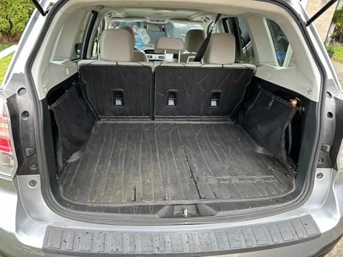 Rear Trunk Left Right Side Cargo Nets (Set of 2) for Subaru Forester 2014–2018 – Envelope Style Cargo Nets for SUV – Premium Mesh Elastic Car Trunk Organizer – Compatible with Forester