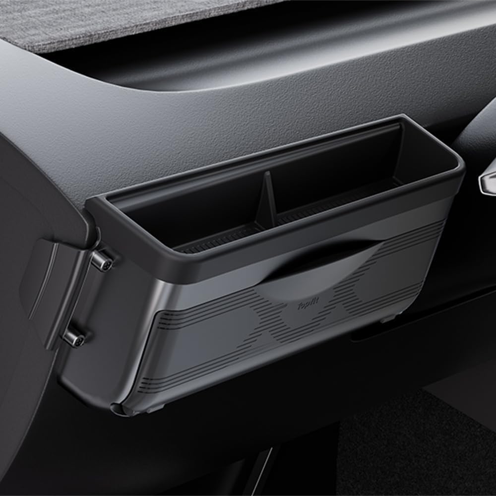 Topfit Dashboard Organizer for Tesla Model Y Model 3 Multifunctional Storage Box Sunglasses Phone Holder Glove Box Organized Accessories for Tesla Model Y/3 2017-2024.