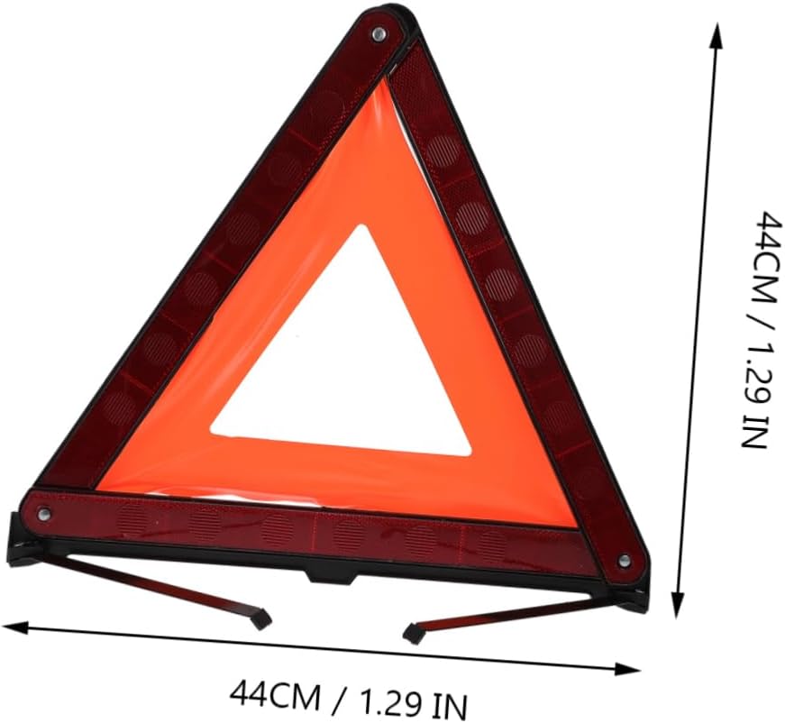 Cabilock 3 Pcs Road Safety Warning Triangle Sign for Car Roadside Use