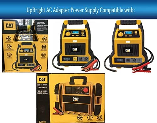 UpBright AC Power In Charging Cord Charger Cable Compatible with CAT CJ1000DXT CJ1000DCP CJ1000CP 1418644 1509959 1000 Peak Amp Jump Starter 1200A 1000A Station CJ1000DCPUK CJ3000 2000 A 2000A Battery