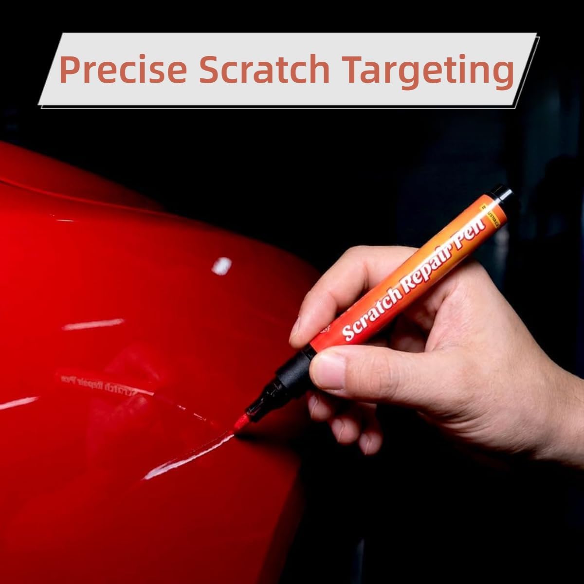 (2PC) Weatherproof Magic Car Scratch Removal Pen & Auto Paint Repair Brush Kit - Clear Fix Touch Up Paint for All Car Colors, Professional Scratch Remover for Vehicles