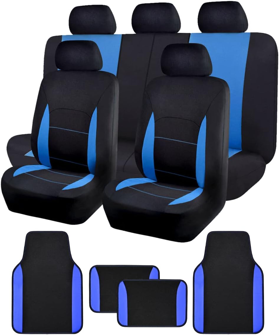 Flying Banner Car Seat Covers Front Seats Rear Bench Polyester car seat Protectors Easy installations Rear Bench Split Classic Man Lady Truck