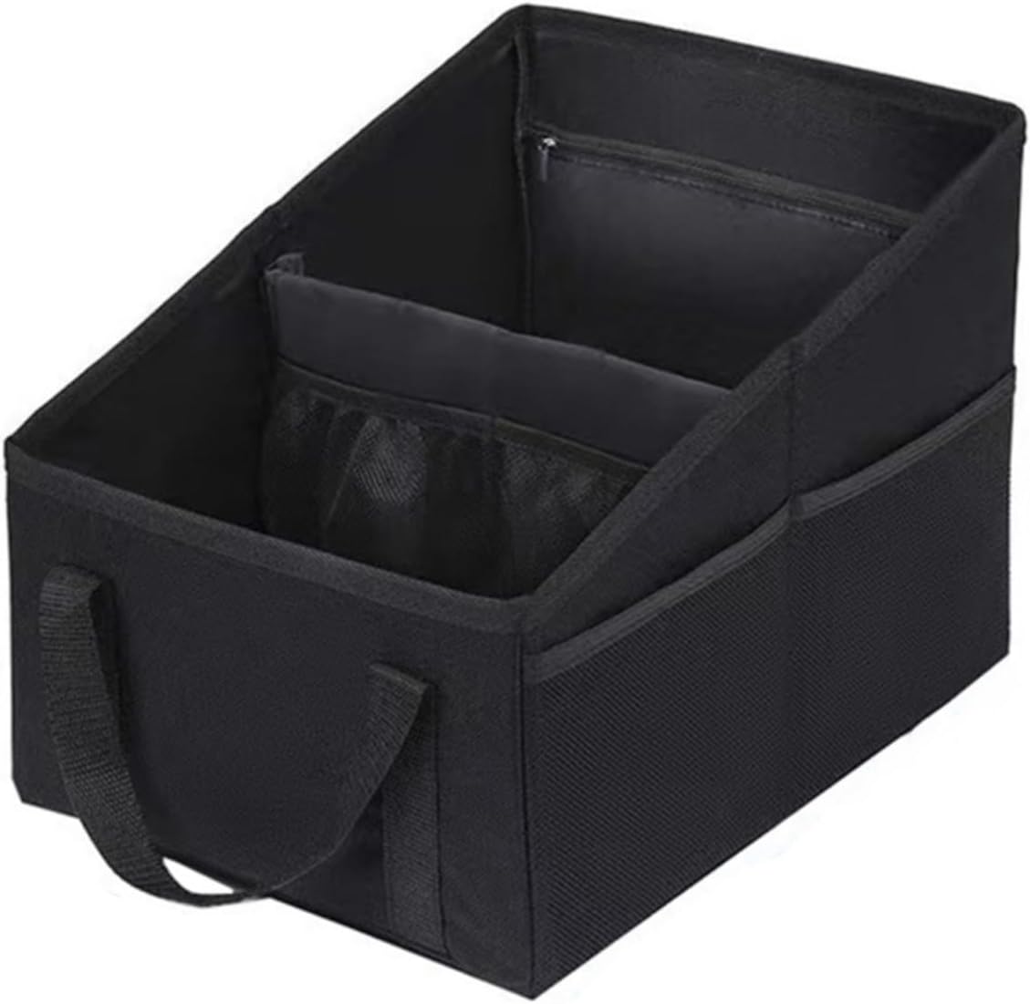 Car Organizer - Car Organizers and Storage, Collapsible Small Car Seat Storage Organizer for Console Front/Back, Automotive Backseat Organizer Passenger Seat Organizer