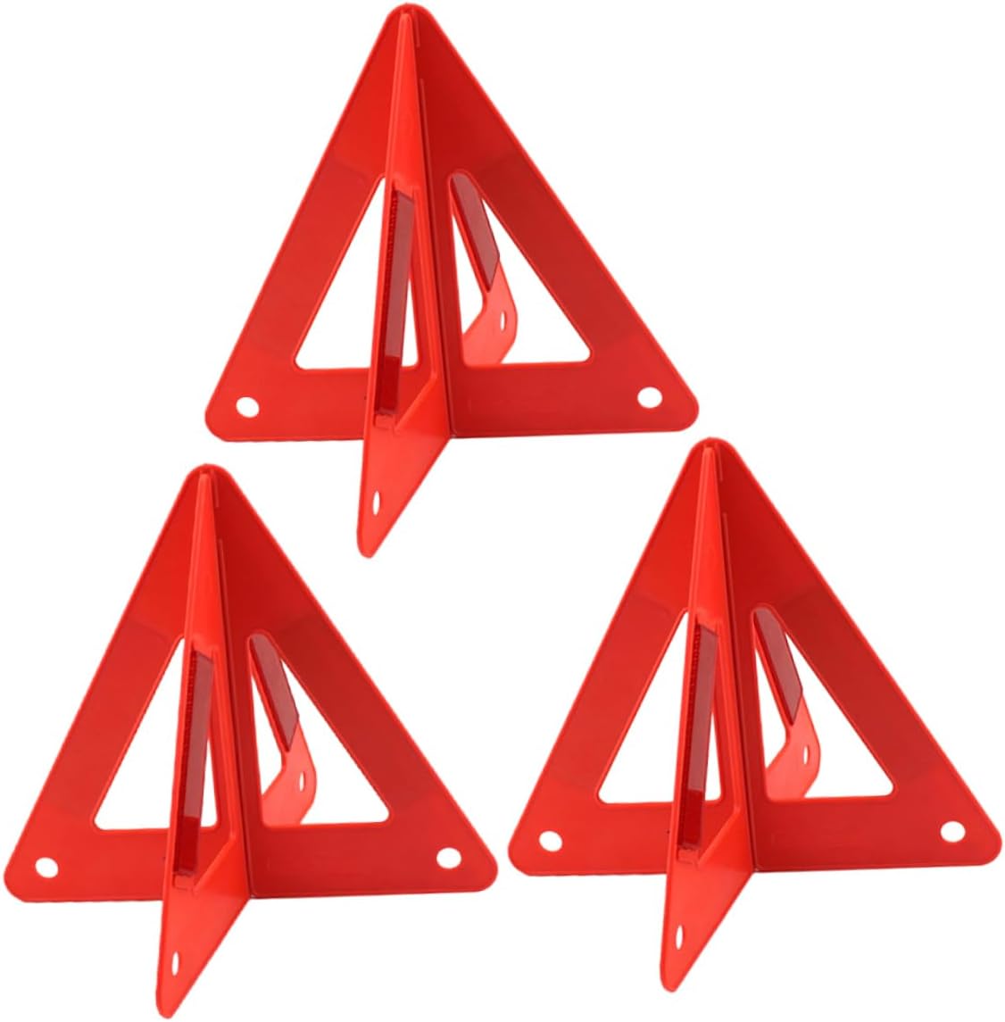 Gatuida 3pcs Reflective Emergency Warning Triangles for Roadside Safety Reflective Road Signs for Nighttime Visibility for Car Trunks and Emergency Situations