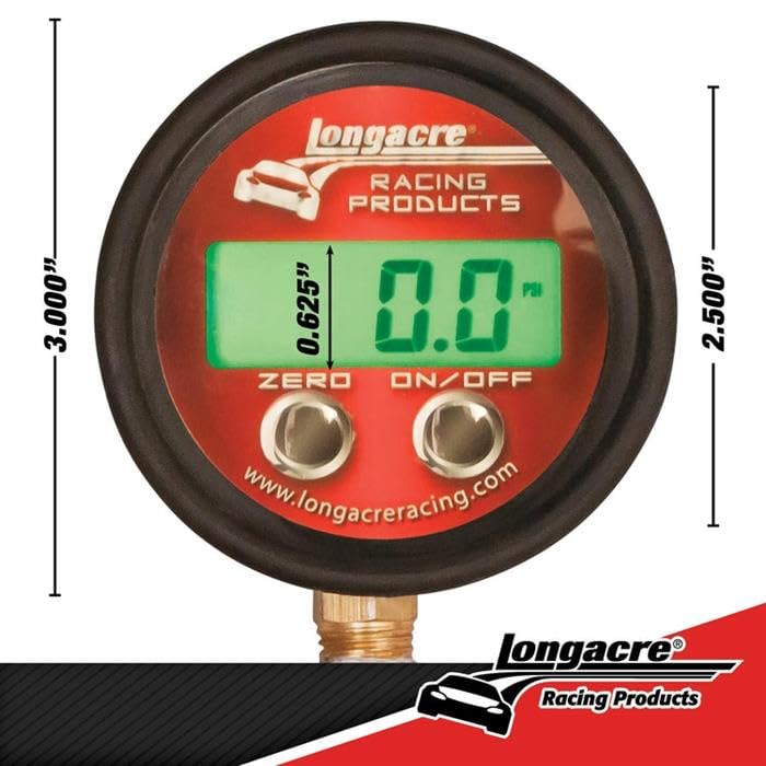 Longacre 52-53000 Pro Digital Tire Pressure Gauge 0-60 psi