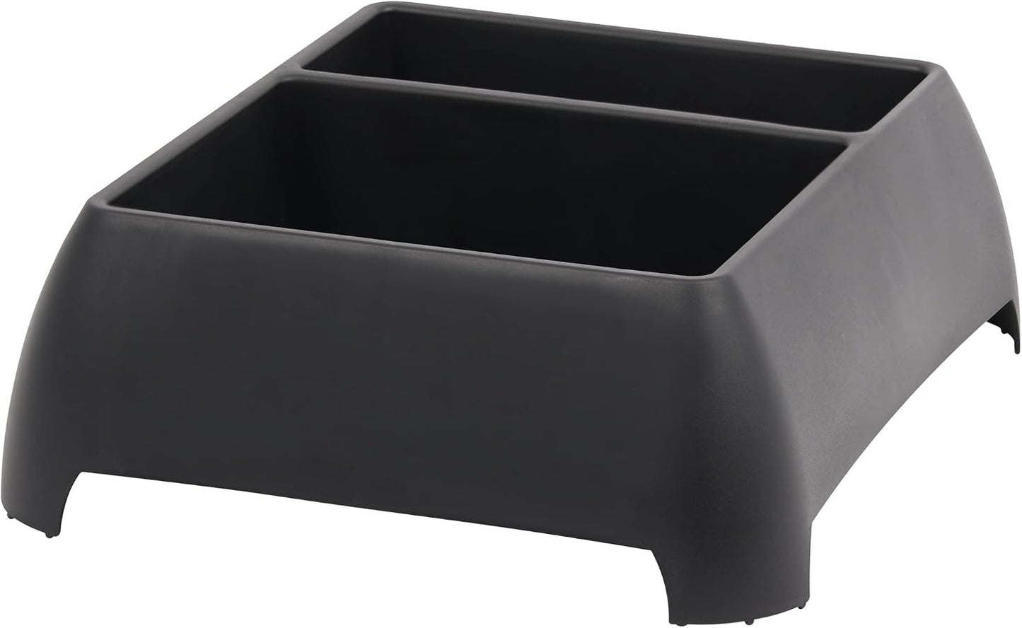 Moblorg Heavy Duty Storage Organizer for Vehicle Trunk, Garage, Under Sink Organizer, Recycled Plastic, Made in USA (Black)
