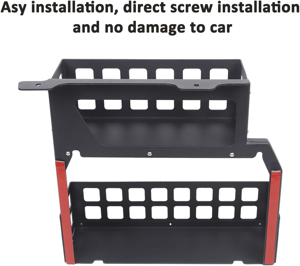 Car Trunk Storage Basket Organizer Side Cargo Rack Modular Compatible with Land Rover Defender 110 2020-2024 Car Rear Door Foldable Table Tailgate Table (Storage Basket Organizer-A)