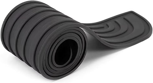 Car Door Sill Guard Strip for OPEL Insignia 2018-2020, Rear Bumper Protector Scratch-Resistant Boot Sill Rubber Material,Black with Black Trim-7 * 90CM