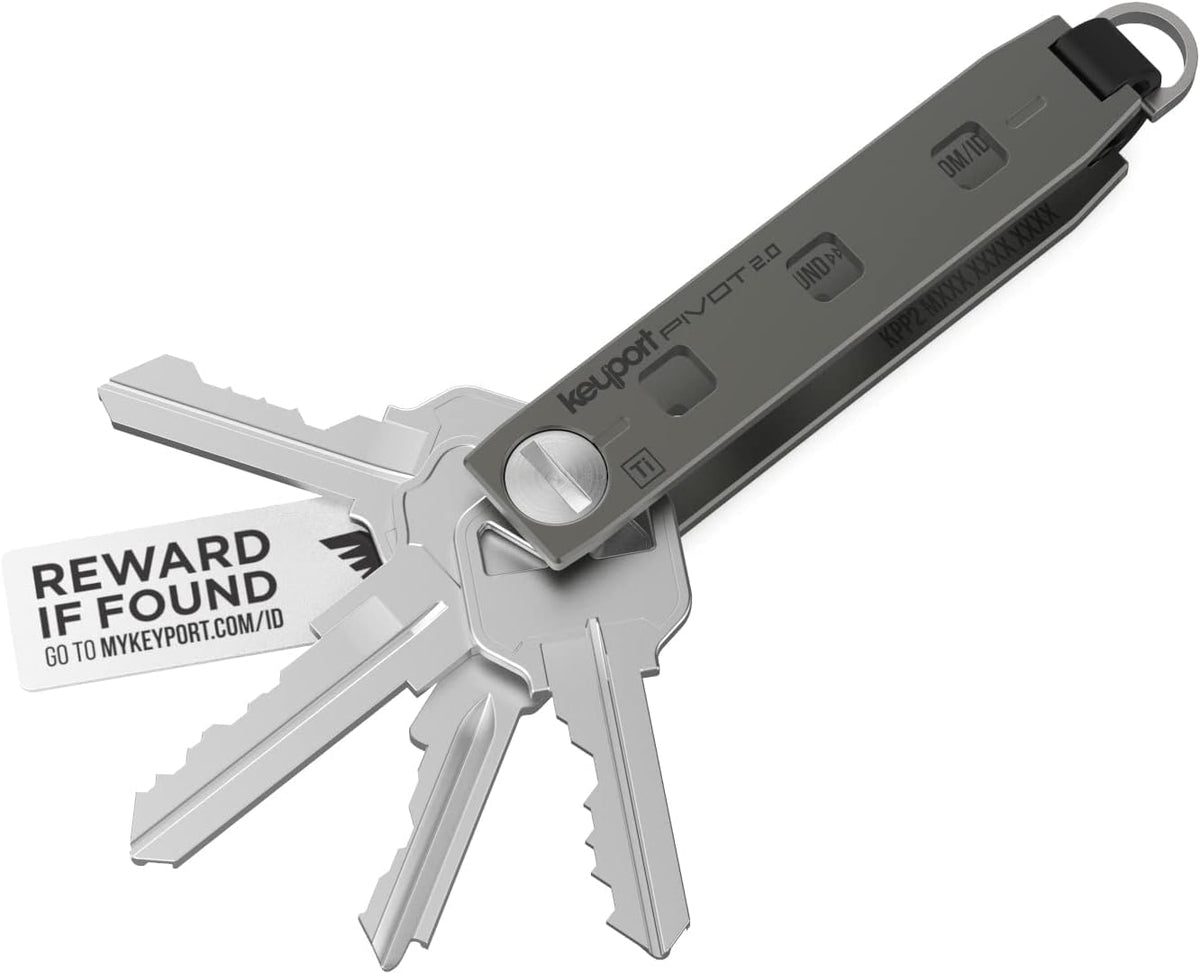 Keyport Pivot 2.0 Key Organizer - EDC Key Holder - Grade 5 Titanium