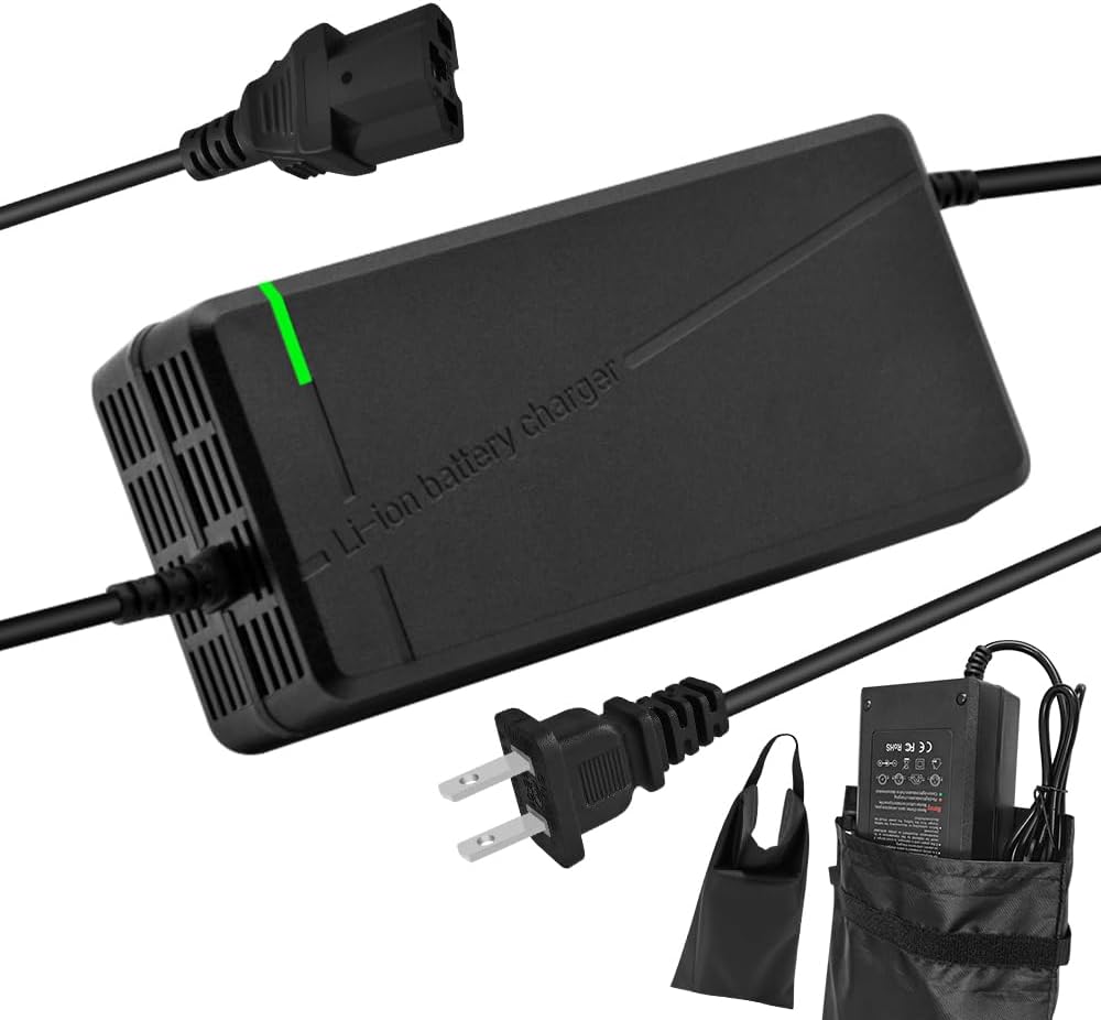 67.2V5A Charger with 6-in-1 Plug for 60V Lithium Battery Such as Car Truck Lawn Mower Boat Marine Batteries (67.2V5A-(6-in-1 Plug))