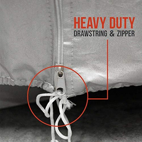 TCP Global Tire Cover for Storage - Dustproof Polyester Tire Bag Cover with Drawstring for up to Four 32" Tires