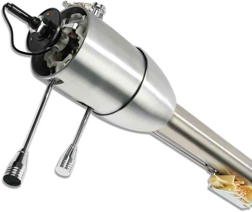 32" Natural Manual Steering Column with Key & 9 Holes Adapter