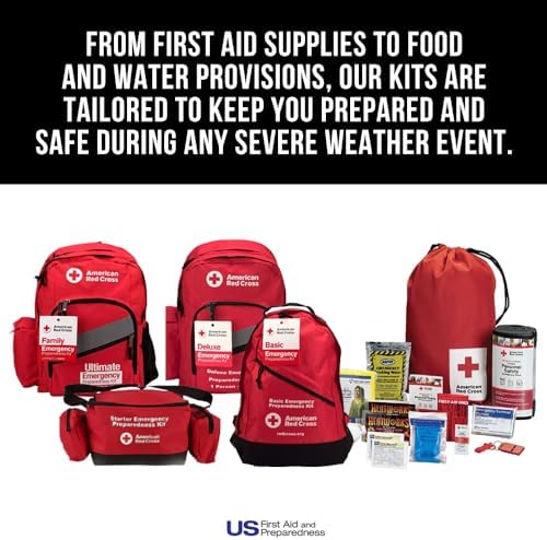 American Red Cross Officially Licensed Product, Emergency Response Pack, First Aid Essentials, Fully Stocked First Responder Kit