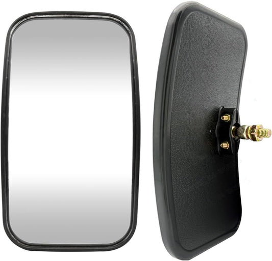 8" x 4.5" Universal Forklift Side View Mirror, 1 Pack Wide Angle Blind Spot Mirror For Trucks Trailer Loader Cars RVs