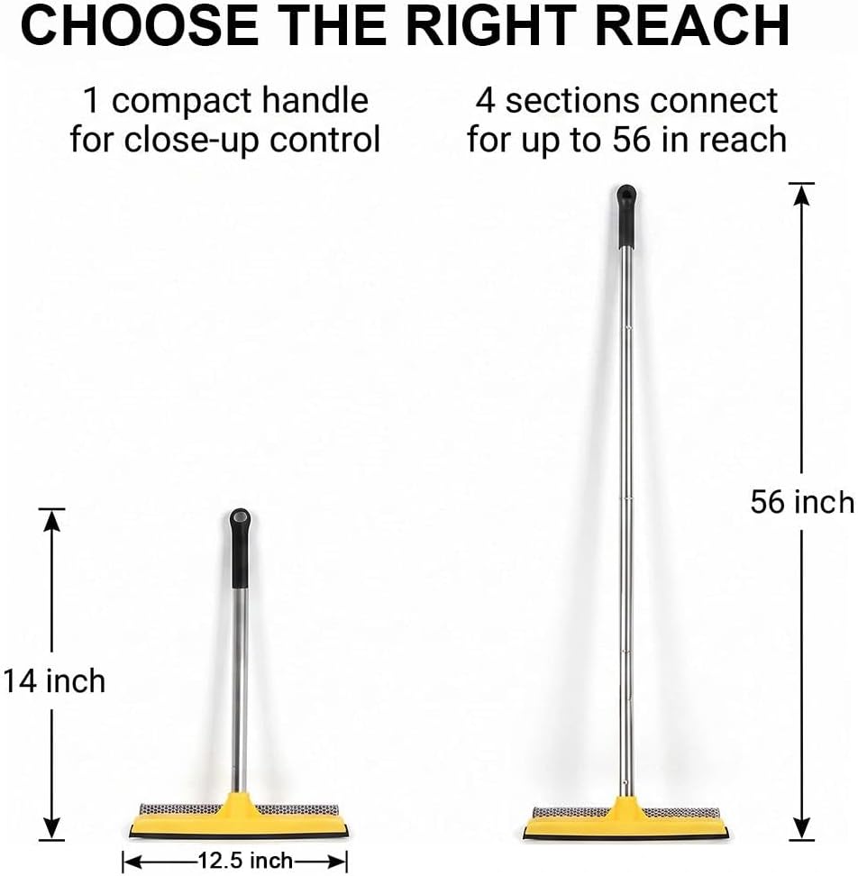 Window Cleaning Kit with 10L Collapsible Bucket