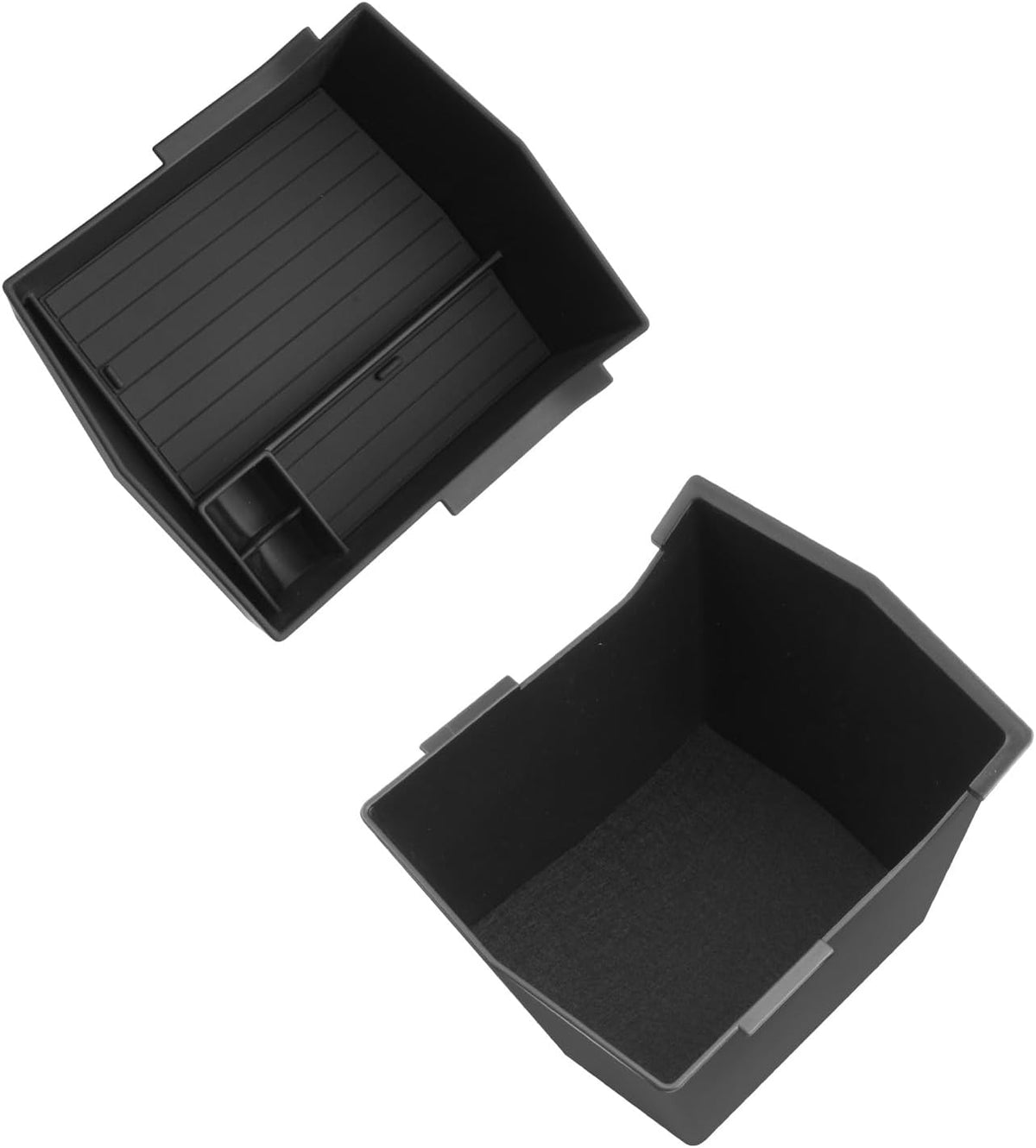 LUWU Center Console Organizer Compatible with Subaru Crosstrek & Impreza 2024-2026 Accessories Armrest Console Secondary Storage Box Insert Tray ABS Material with Coin Holder Black